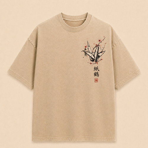 FitAF Origami Crane Streetwear Tee