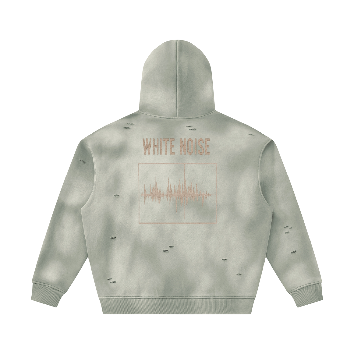 Unisex Sunfade Frayed Fleece Hoodie