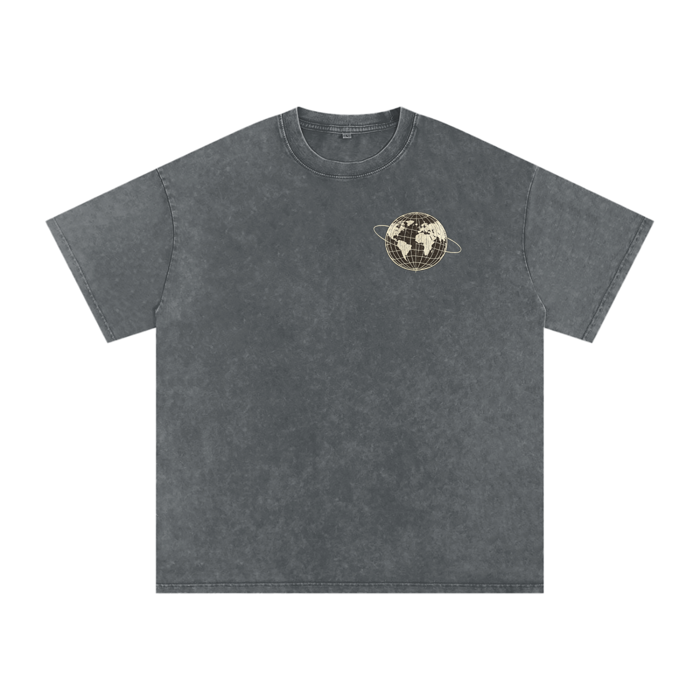 Snow Washed Oversized Cotton T-Shirt