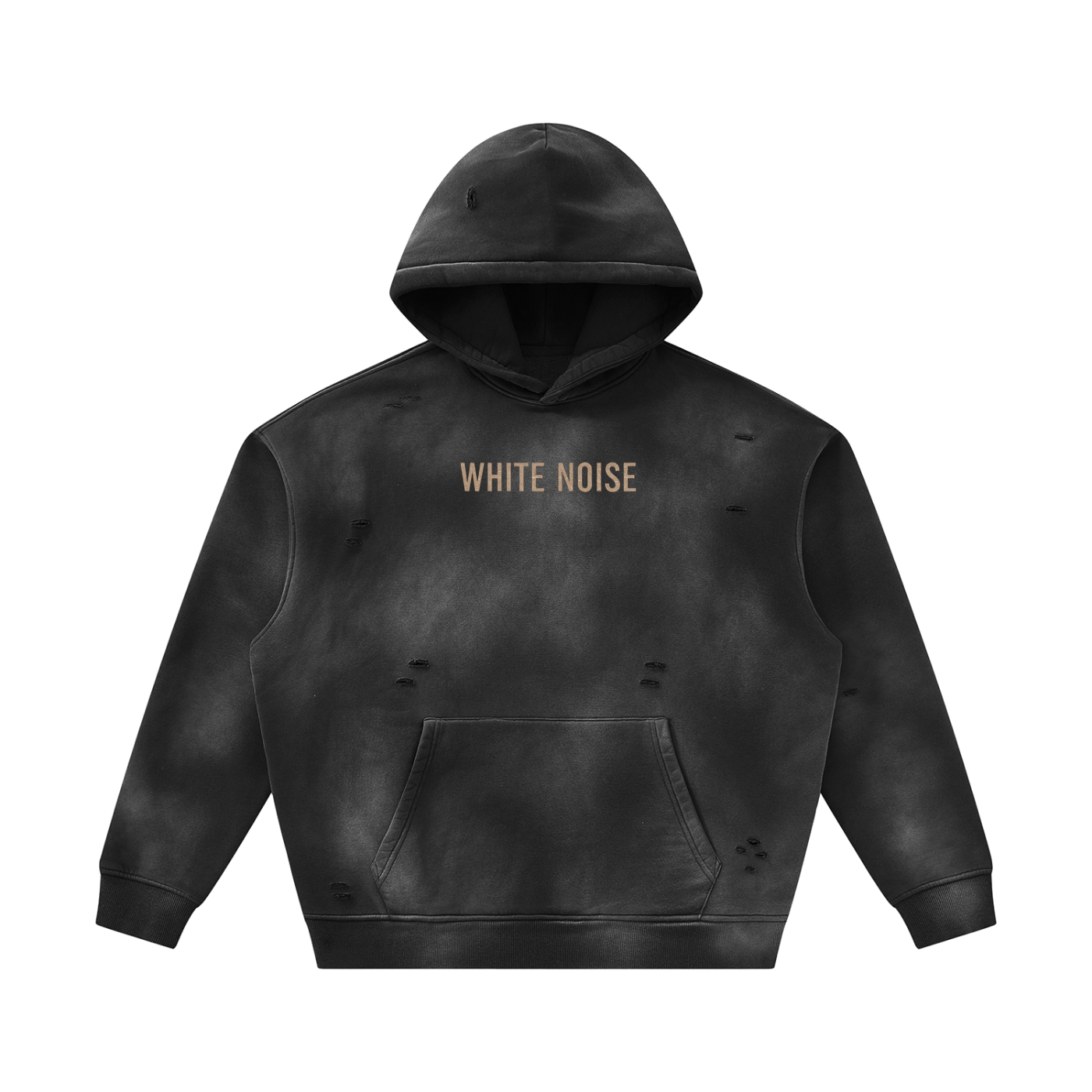 Unisex Sunfade Frayed Fleece Hoodie