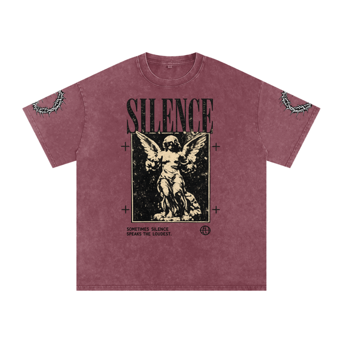 Snow Washed Oversized Cotton T-Shirt