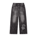 Men’s Vintage Wash Wide Leg Jeans