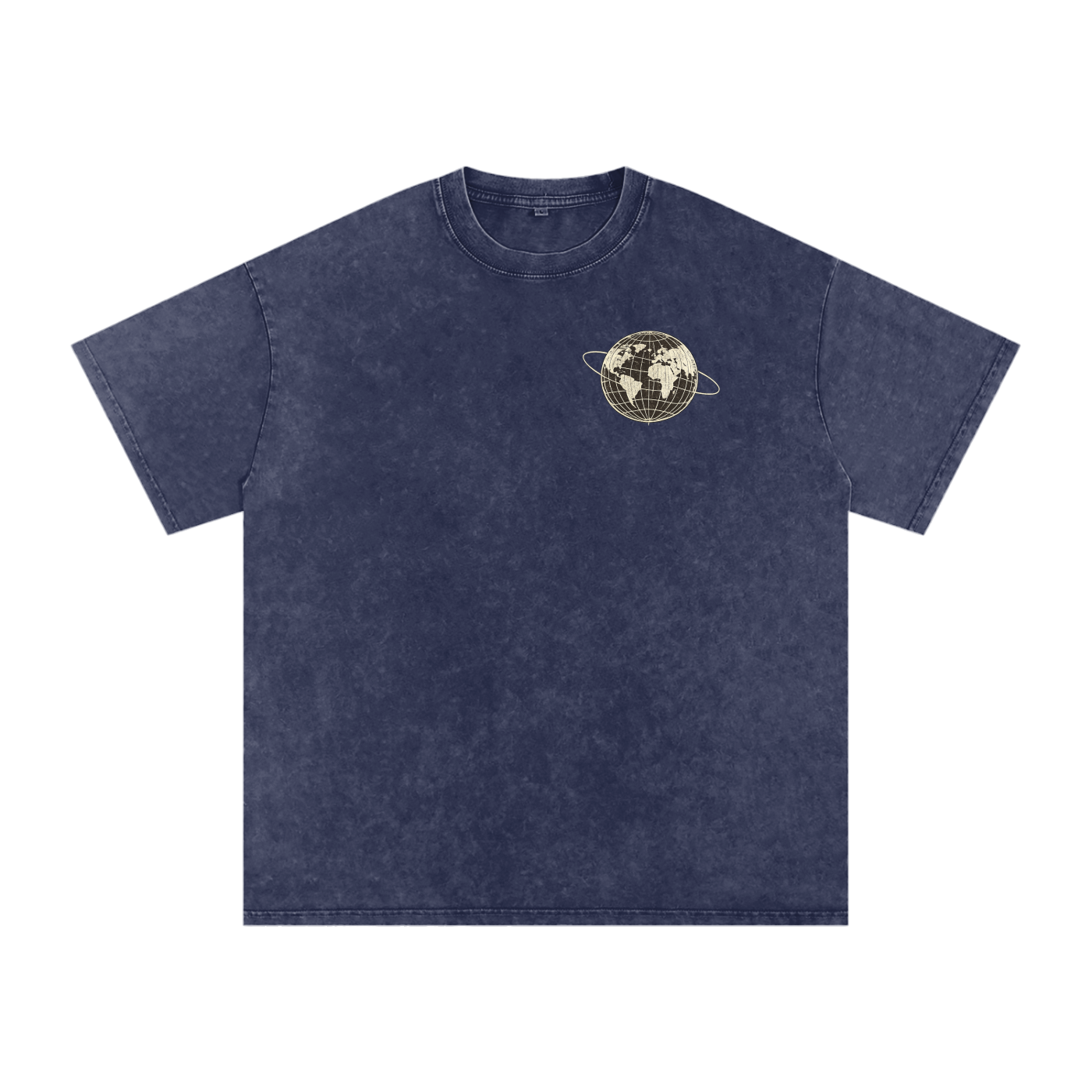 Snow Washed Oversized Cotton T-Shirt