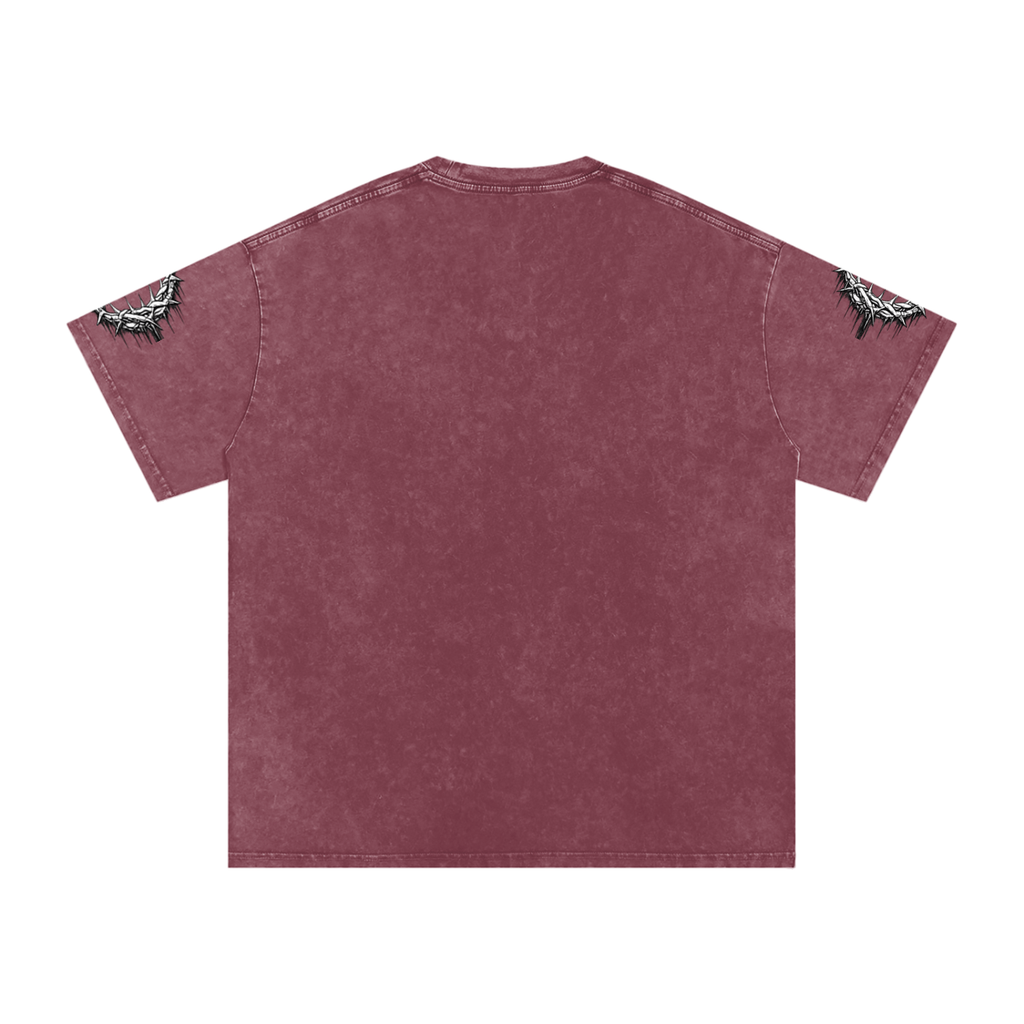 Snow Washed Oversized Cotton T-Shirt
