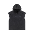 Snow Washed Boxy Hooded Tank Top
