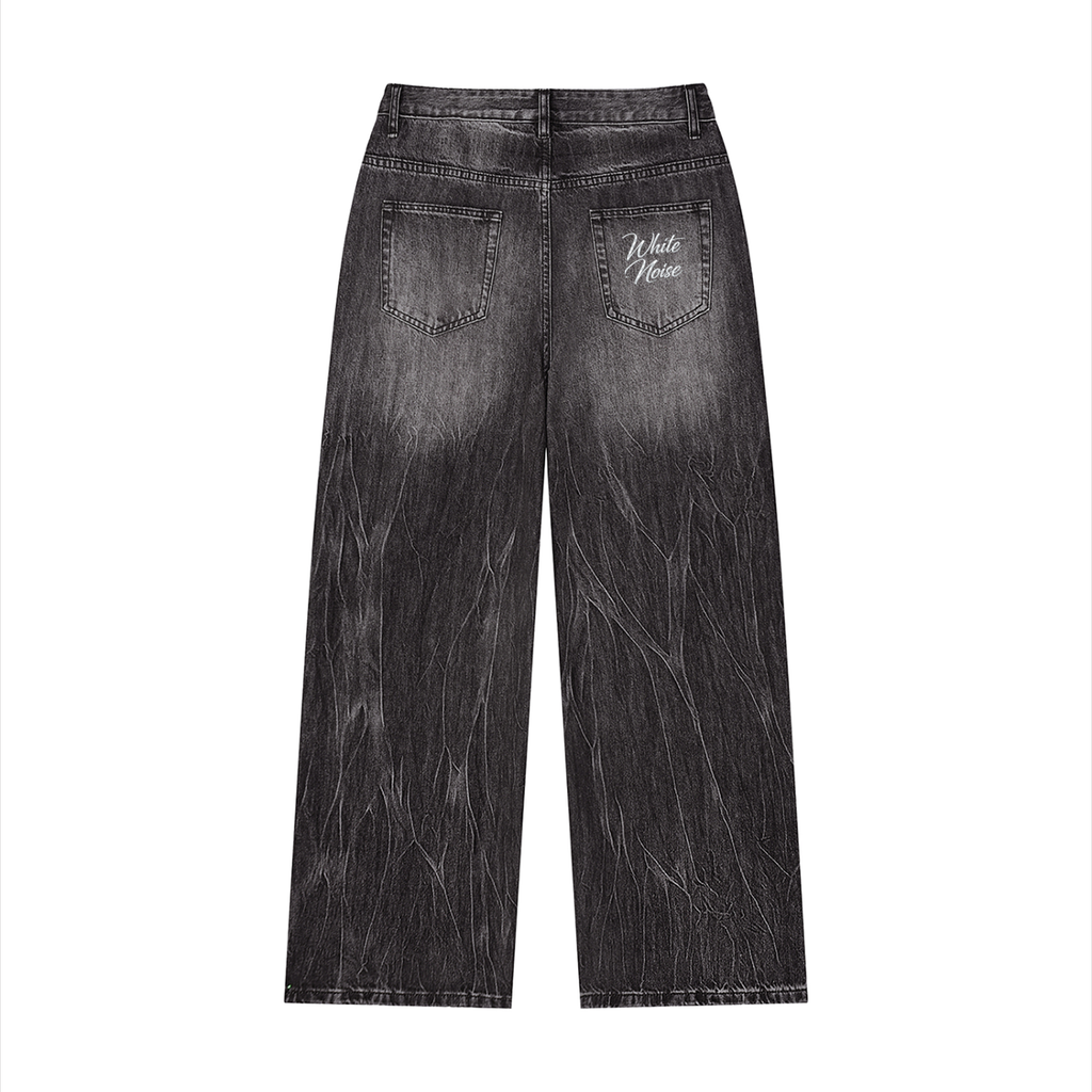 Men’s Vintage Wash Wide Leg Jeans